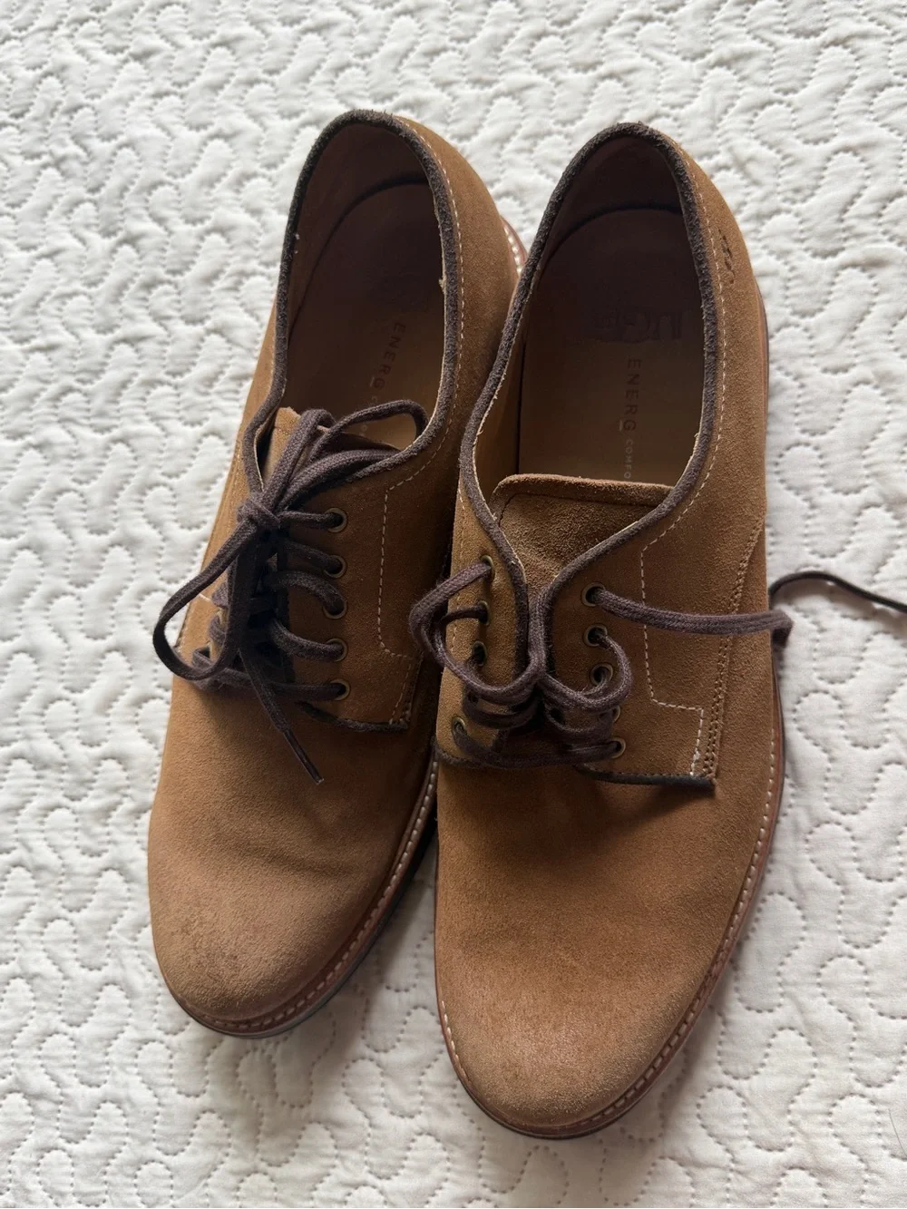 UGG Jovic Buck Men’s Chesnut Tan Suede With ENERG Comfort System Insole Size 10